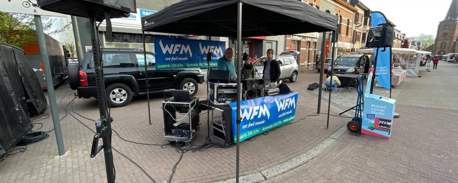 Radio wfm op de Grote Markt in Westerlo